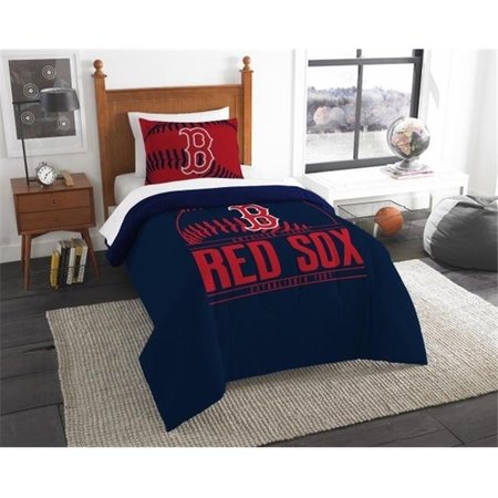 THE NORTH WEST COMPANY The Northwest 1MLB862010004RET MLB 86201 Red Sox Grand Slam Comforter Set; Twin 1MLB/86201/0004/EDC